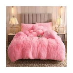 Uhamho Faux Fur Velvet Fluffy Bedding Duvet Cover Set Down Comforter Quilt Co.... Fixed Price $83.28.