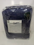 Martex Vellux Blanket Queen 90X90 Modern Living Nylon Soft Plush Blue Brand New. Fixed Price $34.99.