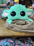 Baby Yoda Star Wars Mandalorian Hooded Blanket The Child Grogu 30INX50IN. Fixed Price $9.99.