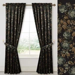 Stangh Black Velvet Curtains 52"W X 84"L (pack Of 2), * Floral. Fixed Price $65.20.