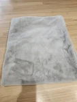 Soft Throw Blanket, Faux Rabbit Fur,by Threshold In Light Gray 60 50 Euc. Fixed Price $14.99.