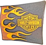 Official Harley Davidson Blanket/aurora Flames Motorcycle Fleece Throw. Fixed Price $18.99.