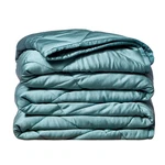 Machine Washable Rayon From Bamboo 15LBS Weighted Blanket Green - Rejuve. Fixed Price $30.99.