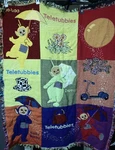 The Northwest Company Vintage Teletubbies Block Tapestry Fringed Throw Blanket. Fixed Price $64.98.