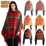 Usb Electric Heated Blanket Winter Warm Shawl Throw Heating Pads For Women. Fixed Price $33.92.