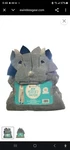 Members Mark Kids Faux Fur & Sherpa Hooded Throw Dinosaur 40" 50" Grey/.... Fixed Price $21.99.