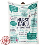Craftique Nurse Blanket Gifts For Women Rn Lpn Nursing School Grad. Fixed Price $44.99.