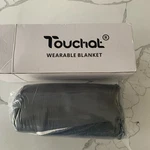 Touchat Wearable Blanket Hoodie, Oversized Sherpa Fleece Sweatshirt Grey. Fixed Price $44.97.