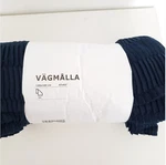 Ikea Vagmalla Soft Throw Pleated Blanket 47" X 71" Blue Navy. Fixed Price $40.00.