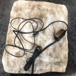 Brookstone Electric Heated Wearable Throw Beige With Temperature Settings. Fixed Price $24.99.