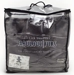 Donna Salyers Couture Collection Throw Blanket Graphite Mink 60 X 72 Inches. Fixed Price $170.84.