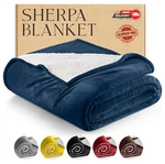 Luxury Sherpa Fleece Soft Reversible Bed Sofa Throws Twin Queen. Fixed Price $17.09.