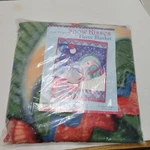 New 2007 Susan Winget Christmas Kisses Fleece Blanket Snowman Books Are Fu. Fixed Price $15.00.