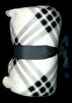 Cannon Black & White Plaid Fleece Throw 50X60". Fixed Price $11.23.