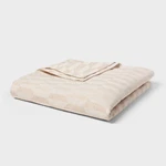 Twin/twin Xl Chenille Jacquard Blanket Ivory/white Chevron Geo - Threshold. Fixed Price $18.99.