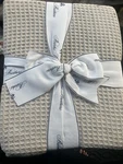 Hot Cold Brooks Brothers 100% Cotton King Blanket Tan Textured Knit New. Fixed Price $95.00.