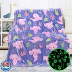 Kivee Glow In The Dark Blanket Axolotl Gifts Toys For Girls Cute. Fixed Price $34.99.