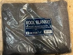 Ektos 90% Virgin Wool Blanket, 90" X 66", Heavy Duty Camp Twin, Light Gray. Fixed Price $45.00.