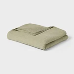 Full/queen Tencel Lyocell Waffle Bed Blanket Green - Threshold. Fixed Price $22.99.