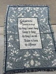 Vtg Pure Country Weavers Usa Serenity Prayer Throw/blanket (45 X 65 ). Fixed Price $22.95.
