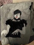 Wednesday Addams 50"X70" Blanket Dancing Throw Gray. Fixed Price $23.00.