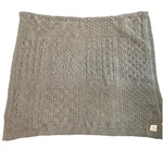 Kilronan Knitwear Super Soft Merino 100% Wool 38" X 71" Throw Blanket Green. Fixed Price $95.00.