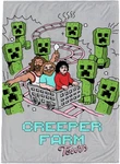 New Minecraft Creeper Kids Plush Throw Blanket Soft & Comfy Fluffy 50X70 Inches. Fixed Price $29.92.