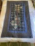 Vtgamish Center Square Patch Work Quilt 41 Wide 70 Long . Strip For Easy Hang. Fixed Price $89.00.