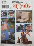 Simplicity Crafts 8792 Travel Accessories Tote Car Seat Cover Blanket Pattern. Fixed Price $11.02.