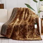 Greenoak Heated Electric Blanket Throw, Faux Fur Sherpa Heating For S.... Fixed Price $45.27.
