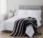 Faux Fur Throw In Box,black And Brown Polyester, 1-PIECE Giftable Nwt. Fixed Price $45.99.
