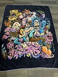 Rick And Morty Surreal Adventure Gun Aliens Rascel Throw Blanket Adult Swim. Fixed Price $14.99.