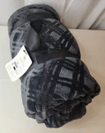 Nwt Northeast Outfitters Cozy Black/gray Check Sherpa Blanket 50 X 60 Christmas. Fixed Price $15.00.