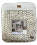 Ugg Delphine Lt. Sand/snow Throw New With Tags 50 X70. Fixed Price $205.00.