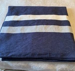 Restoration Hardware Rh Teen Wool Blend Navy Striped Blanket King. Fixed Price $124.99.