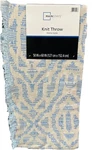 Mainstays 50" X 60" Knit Throw Fringe Trim Savine Ikat-placid Blue. Fixed Price $10.99.