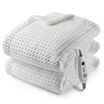 Caromio Heated Blanket Throw, Waffle Weave Electric Fast Heating. Fixed Price $39.76.