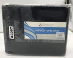 Impressions 100% Cotton Blanket Twin Xl Navy Blue Color 68 90. Fixed Price $39.95.