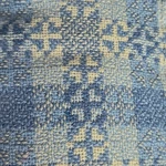 Vintage Brahms Mount Queen Blue Cream Wool Coverlet Made Maine Usa Galaxy. Fixed Price $200.00.