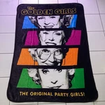 Throw Blanket Golden Girls 60X45 Black Fleece Plush Super Soft Machine Washable. Fixed Price $15.00.