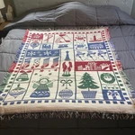 Holiday Throw Blanket Coming Home Tapestry Christmas Ornament Santa Decor Fringe. Fixed Price $38.06.