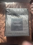 Ralph Lauren Twin Nwt Classic 100% Cotton Bed Blanket Charcoal Grey Diamond. Fixed Price $49.99.
