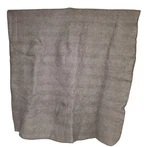 Bastia Manta 100% Pure New Wool Blanket 90" X 108" Gray Herringbone Pattern. Fixed Price $149.95.
