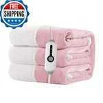 Ralysun Electric Heated Blanket 62X84 Twin Size For Safe All Night Rest. Fixed Price $59.83.