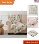 Durable 100% Cotton Quilted Throw Blanket - 50 X 60 Inches Antique Rose. Fixed Price $49.50.