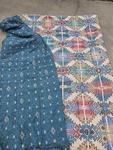 Springs Industries Aztec Queen Comforter Blanket Usa Made 50/50 Blend Reversible. Fixed Price $124.98.