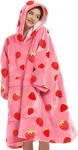 Kfubuo Wearable Blanket Hoodie Oversized Sherpa Sweatshirt Pockets. Fixed Price $55.99.