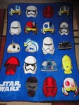 Lucas Films Star Wars Blue W/black Trim Storm Trooper Soft Fleece Blanket 41X60. Fixed Price $8.00.