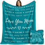 Filo Estilo Mom Blanket For Christmas Gift Ready Packaging Cozy Dyed Fleece. Fixed Price $24.99.
