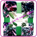 Tropical Paradise Foliage Birds Throw Blanket. Fixed Price $26.00.